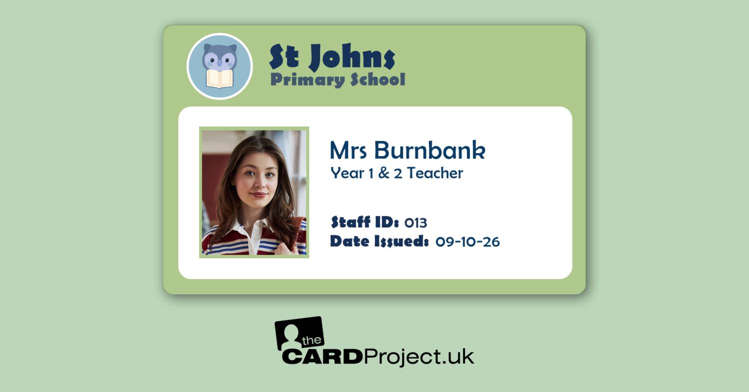 Primary School ID Green Wise Owl